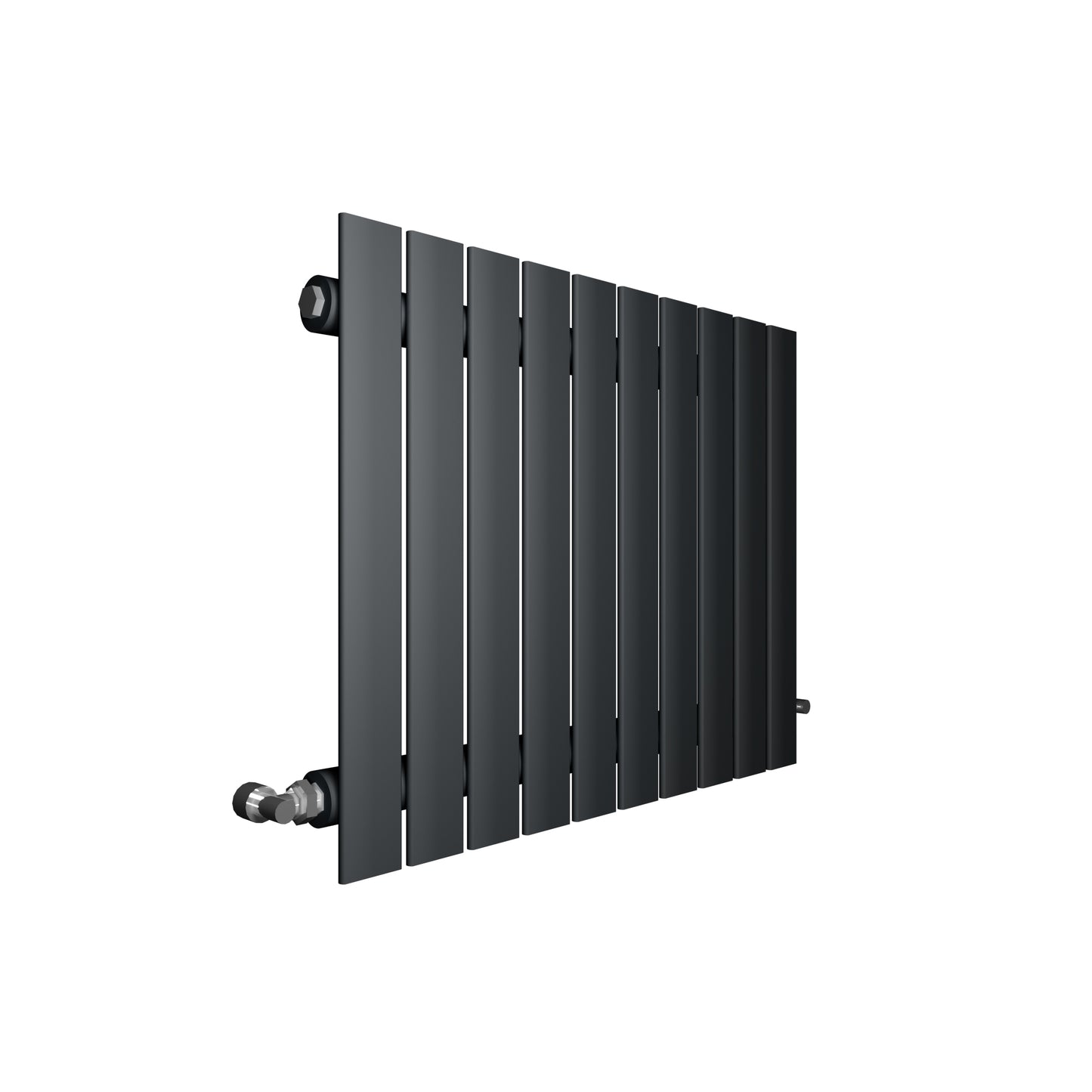 H600mm x W1428mm Single Flat Panel Anthracite Horizontal Designer Radiator