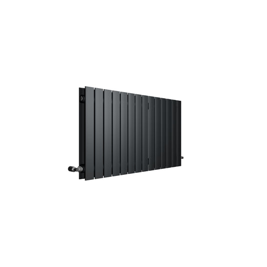 H600mm x W1156mm Double Flat Panel Anthracite Horizontal Designer Radiator