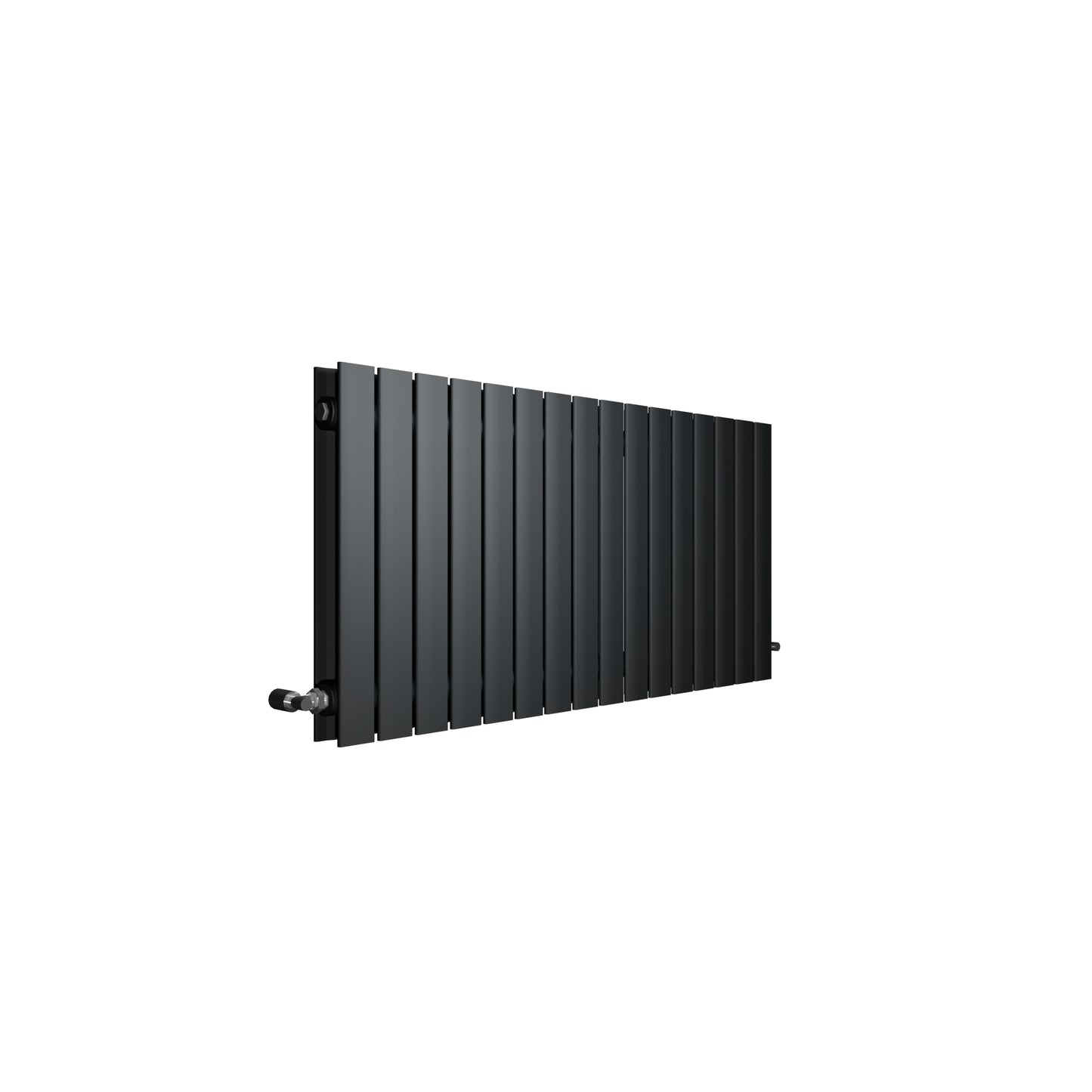 H600mm x W748mm Double Flat Panel Anthracite Horizontal Designer Radiator