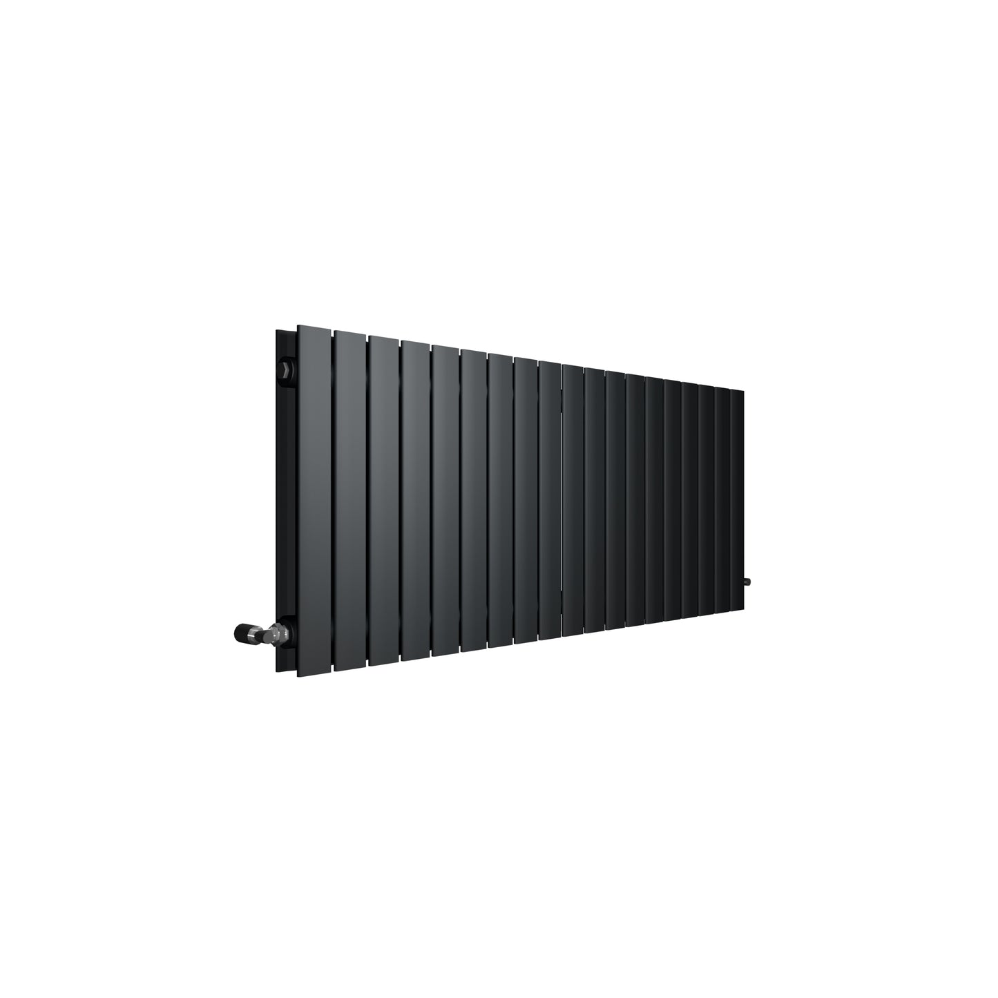 H600mm x W1020mm Double Flat Panel Anthracite Horizontal Designer Radiator