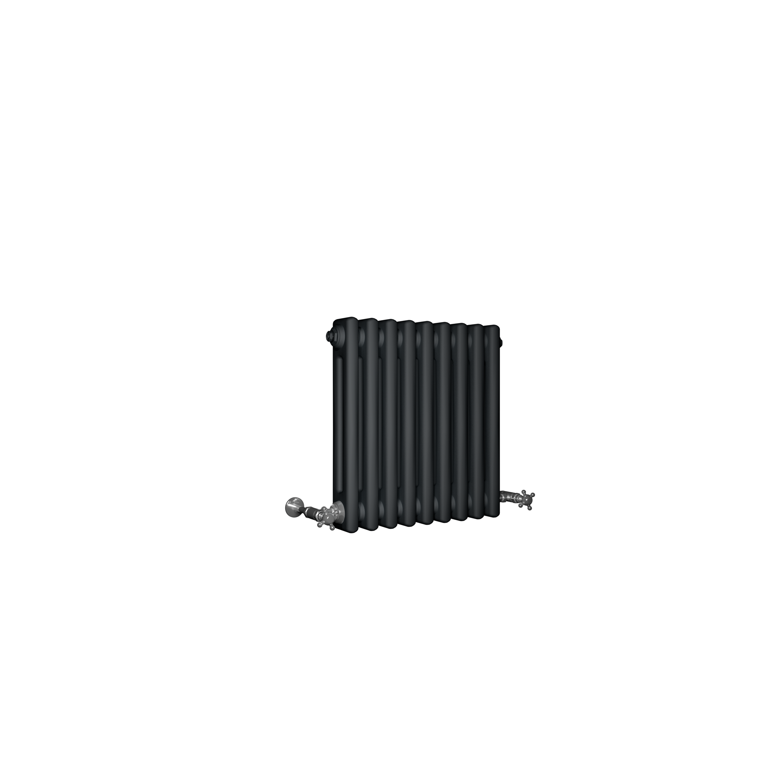 Traditional Column Anthracite Horizontal Radiator Radiator Village