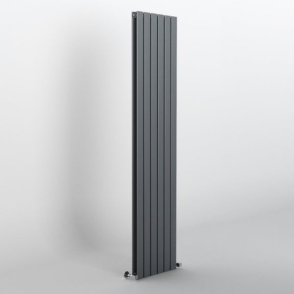 Anthracite Flat Panel Vertical Designer Radiator 1800 x 408mm (Double Panel)