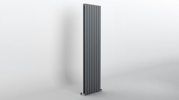 H1800mm x W476mm Double Flat Panel Anthracite Vertical Designer Radiator