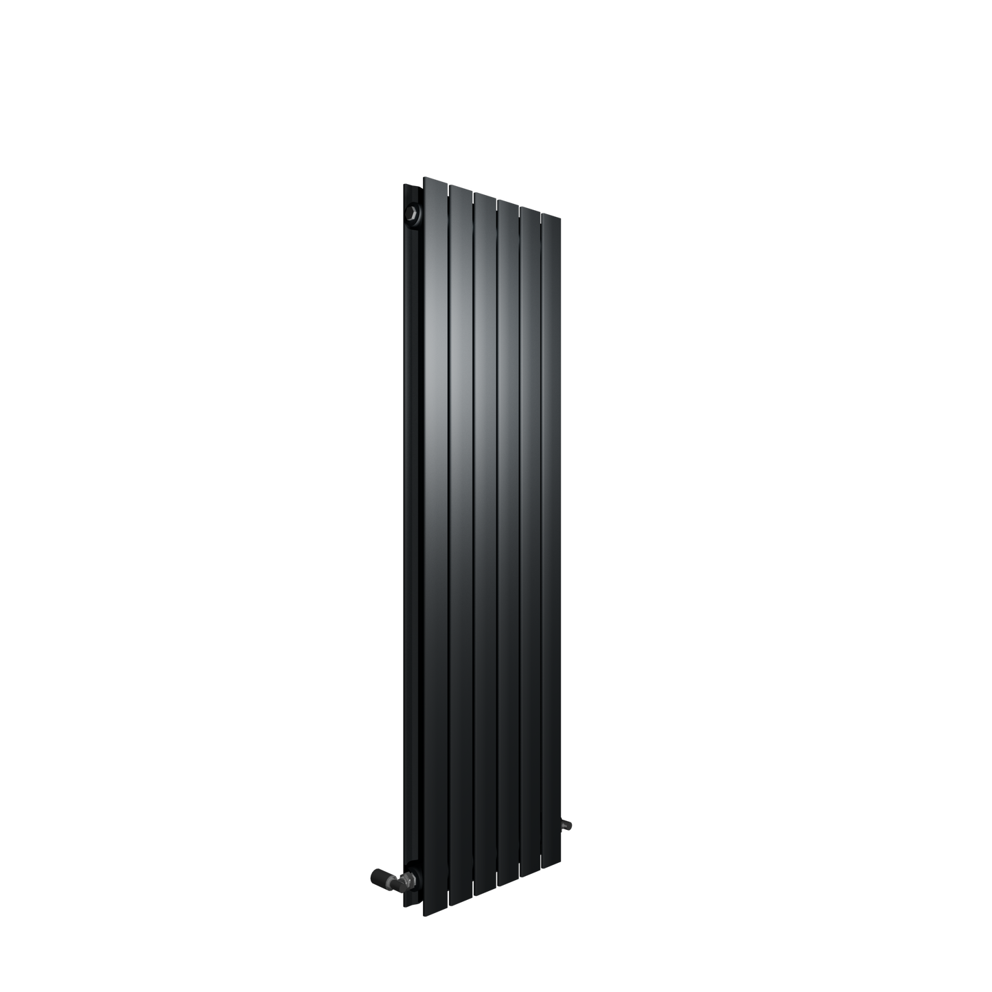 H1800mm x W408mm Double Flat Panel Anthracite Vertical Designer Radiator