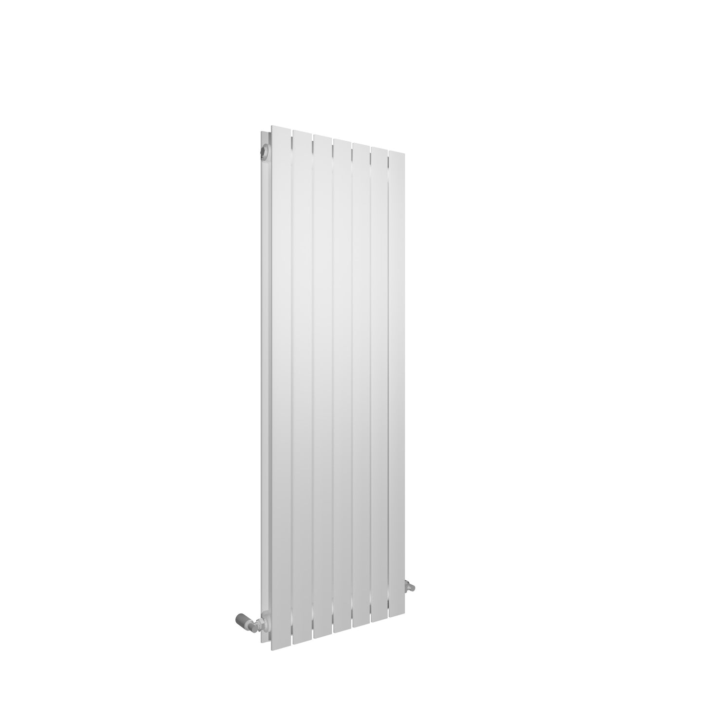 H1600mm x W544mm Double Flat Panel White Vertical Designer Radiator