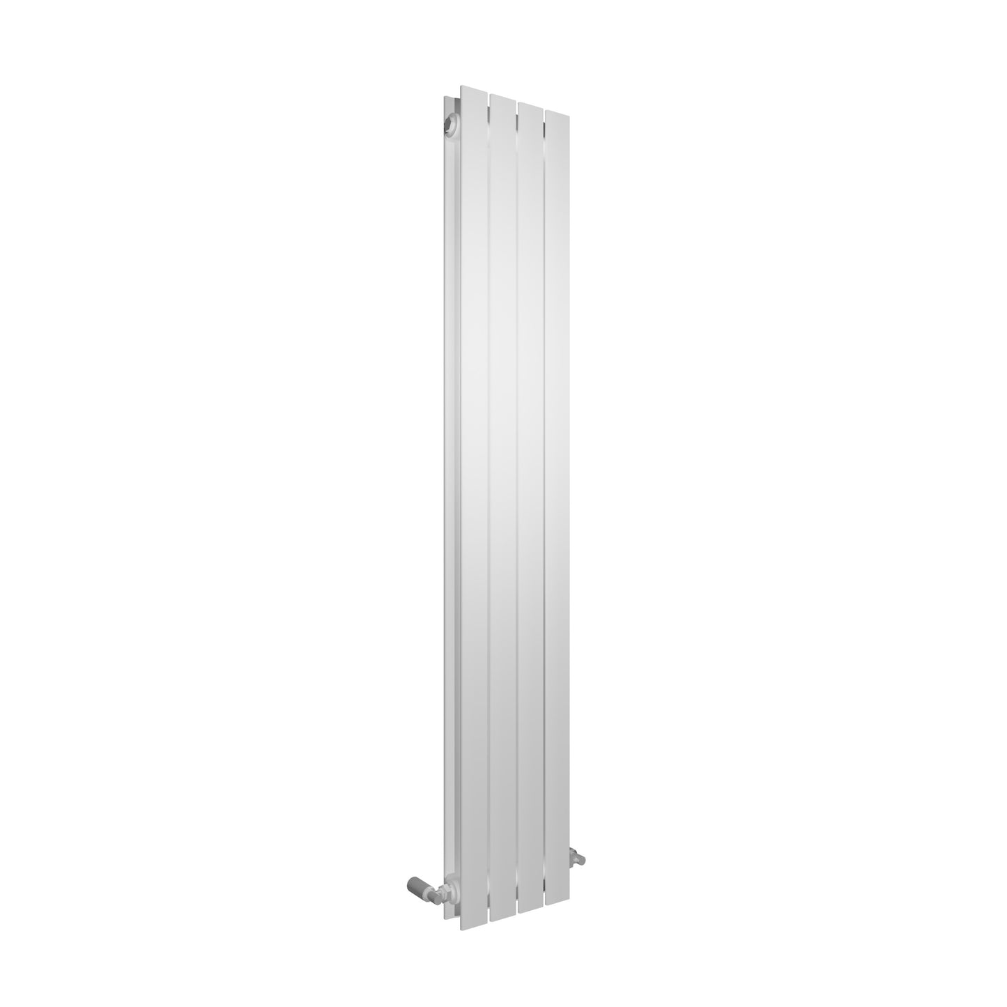H1600mm x W544mm Double Flat Panel White Vertical Designer Radiator