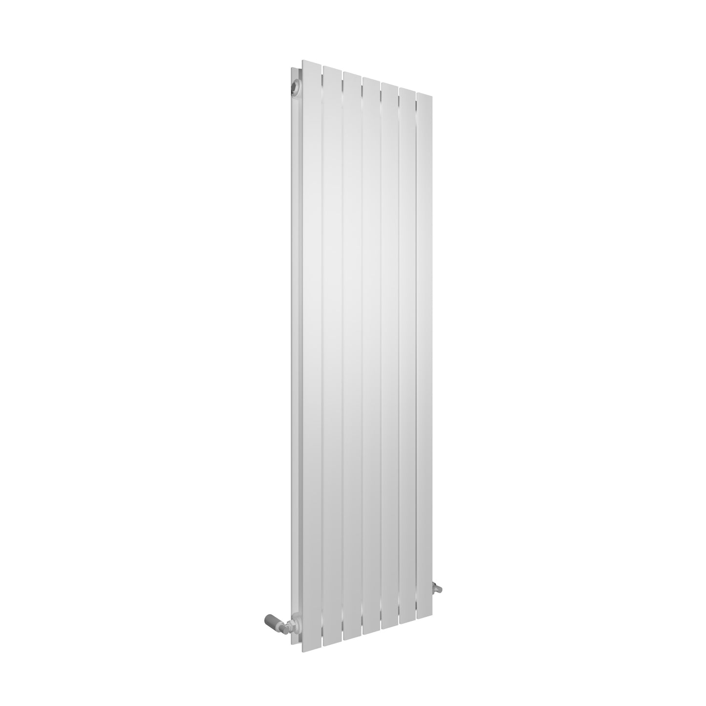 H1600mm x W544mm Double Flat Panel White Vertical Designer Radiator