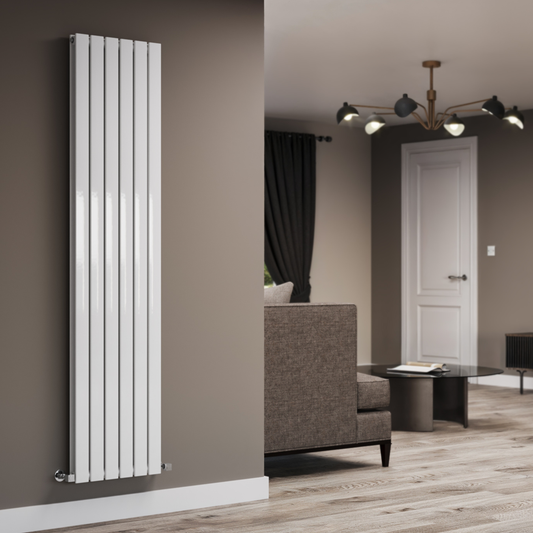 Flat White Vertical Designer Radiator