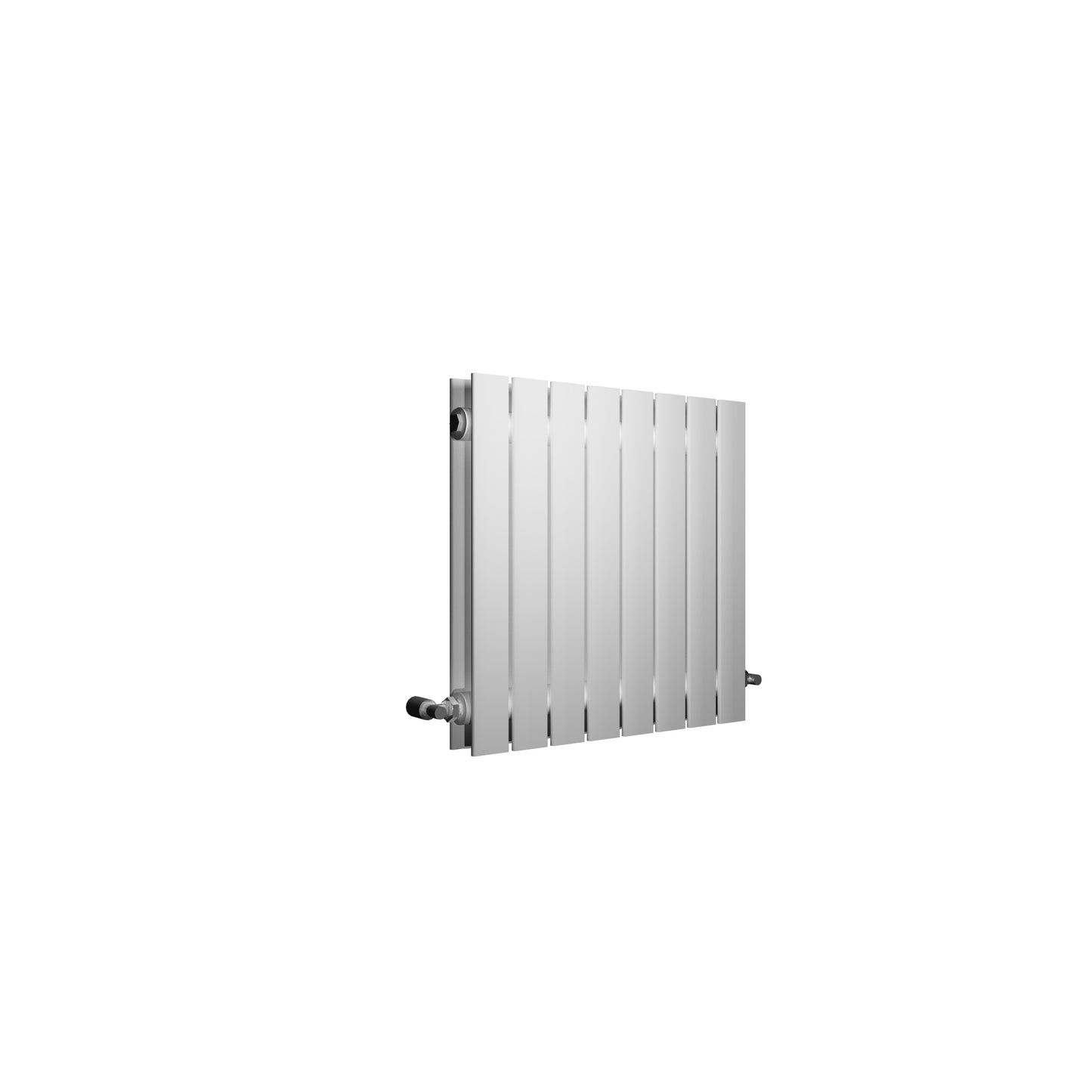 H600mm x W1428mm Double Flat Panel White Horizontal Designer Radiator