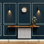 H600mm x W1428mm Double Flat Panel White Horizontal Designer Radiator
