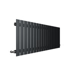H600mm x W1020mm Double Flat Panel Anthracite Horizontal Designer Radiator