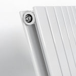 White Flat Panel Vertical Designer Radiator 1800 x 476mm (Double Panel)