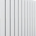 H600mm x W1156mm Double Flat Panel White Horizontal Designer Radiator