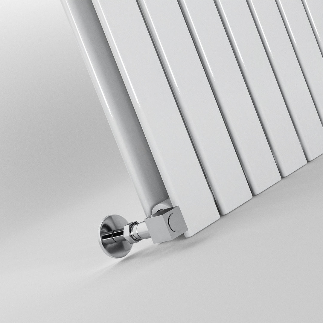 White Flat Panel Vertical Designer Radiator 1800 x 476mm (Double Panel)