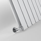 White Flat Panel Vertical Designer Radiator 1600 x 544mm (Double Panel)