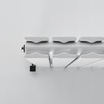H600mm x W1156mm Double Flat Panel White Horizontal Designer Radiator