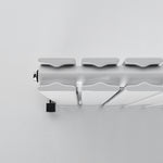 White Flat Panel Vertical Designer Radiator 1800 x 476mm (Double Panel)
