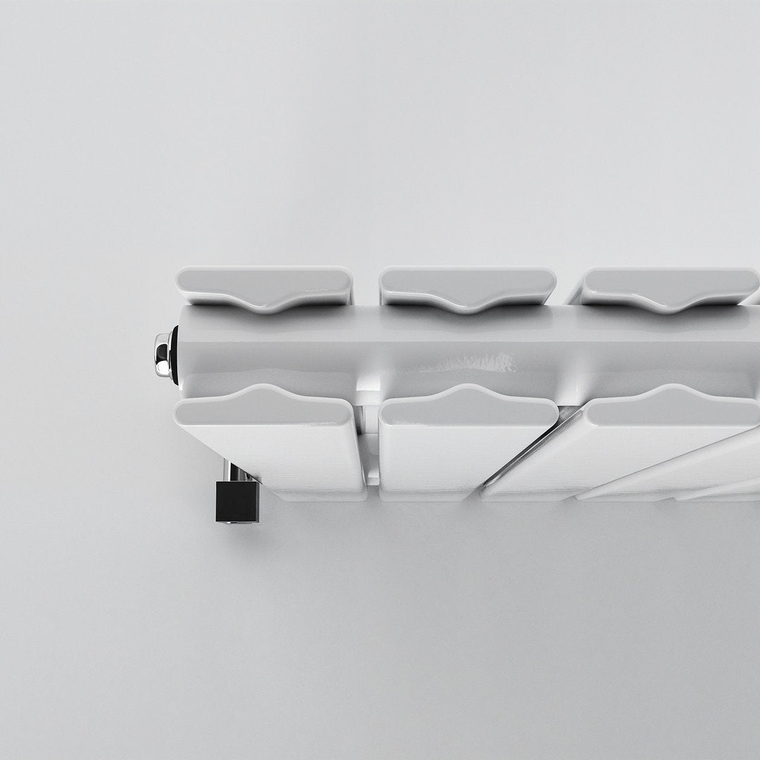 White Flat Panel Vertical Designer Radiator 1800 x 476mm (Double Panel)