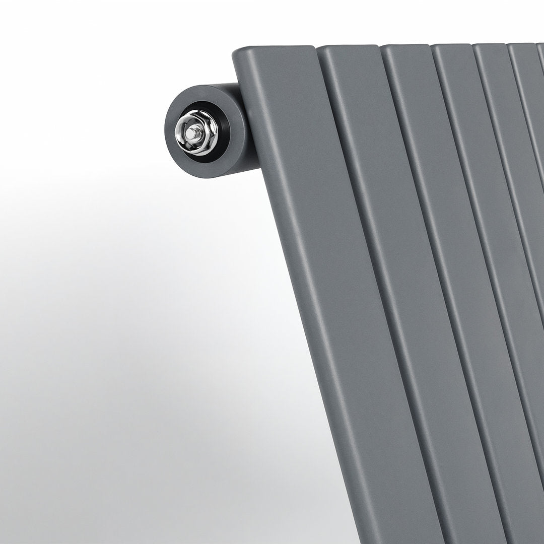 Anthracite Flat Panel Horizontal Designer Radiator 600 x 1428mm (Single Panel)