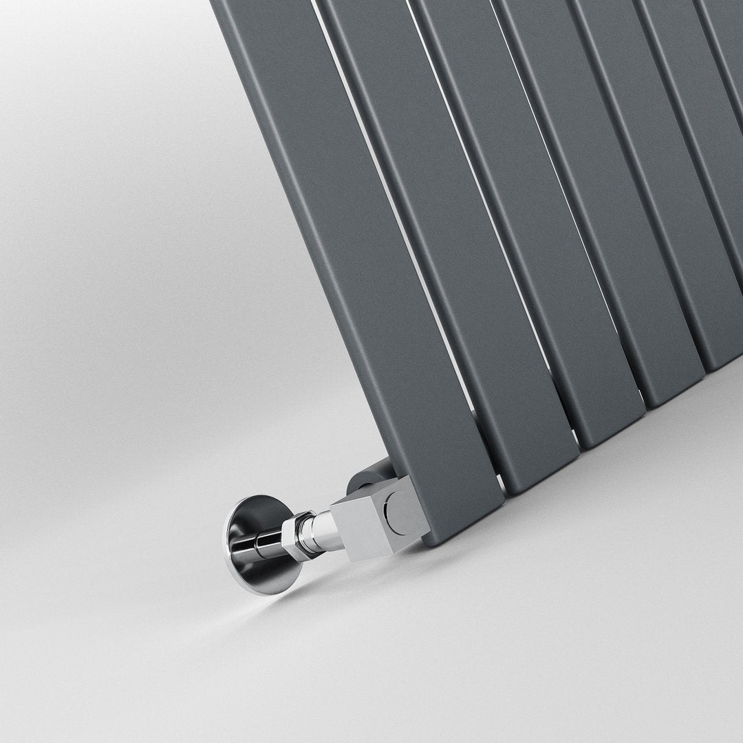Anthracite Flat Panel Horizontal Designer Radiator 600 x 1428mm (Single Panel)