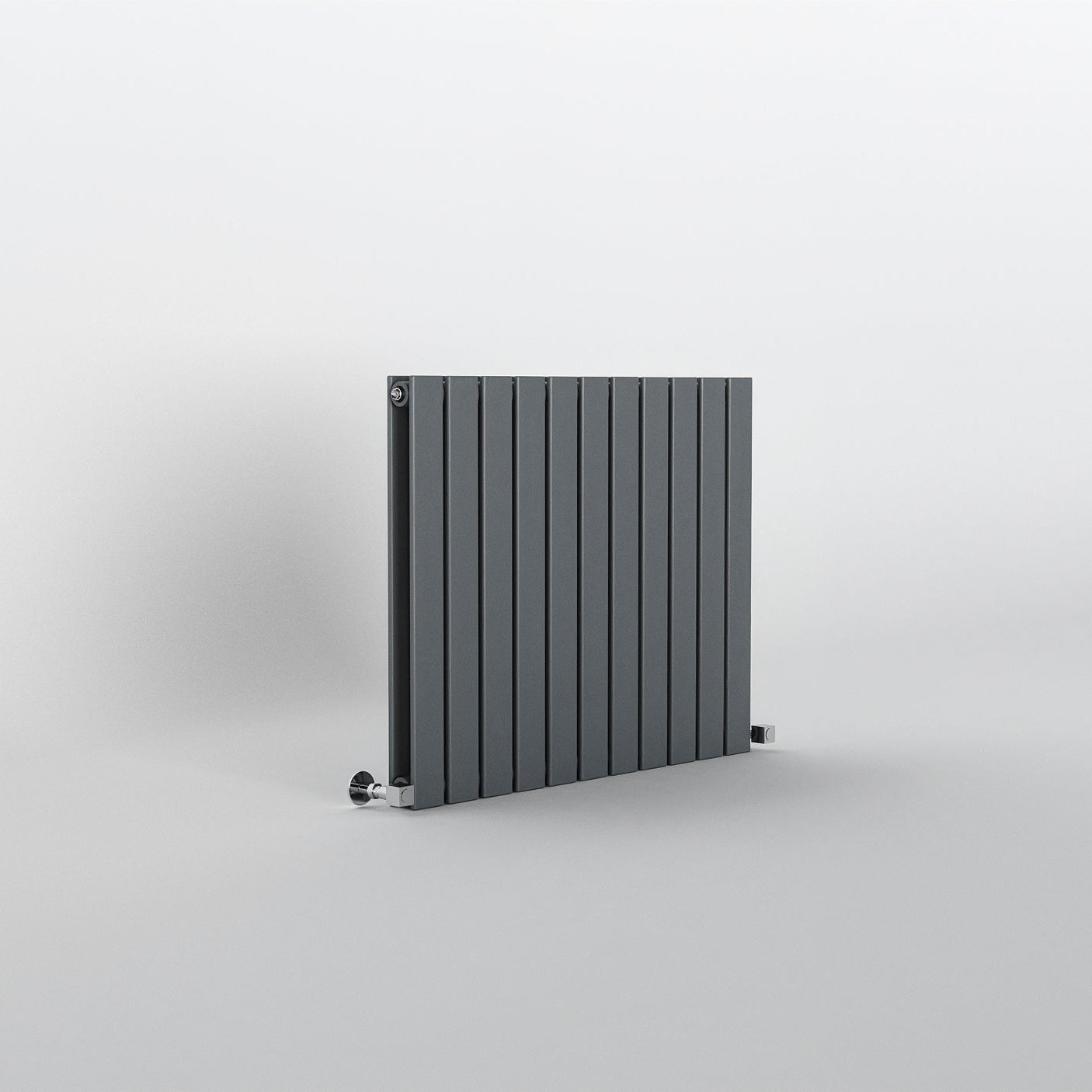 Flat Anthracite Grey Horizontal Designer Radiator