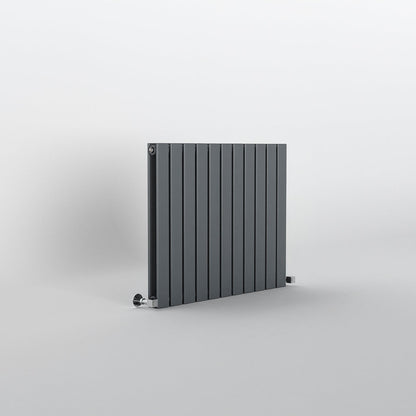 Flat Anthracite Grey Horizontal Designer Radiator