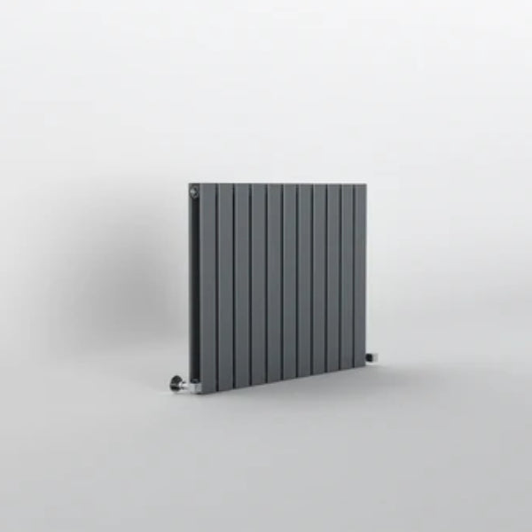 H600mm x W748mm Double Flat Panel Anthracite Horizontal Designer Radiator