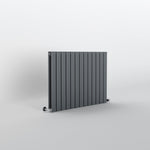 Flat Anthracite Grey Horizontal Designer Radiator