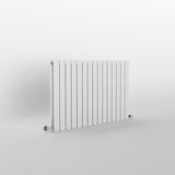 White Flat Panel Horizontal Designer Radiator 600 x 1020mm (Double Panel)