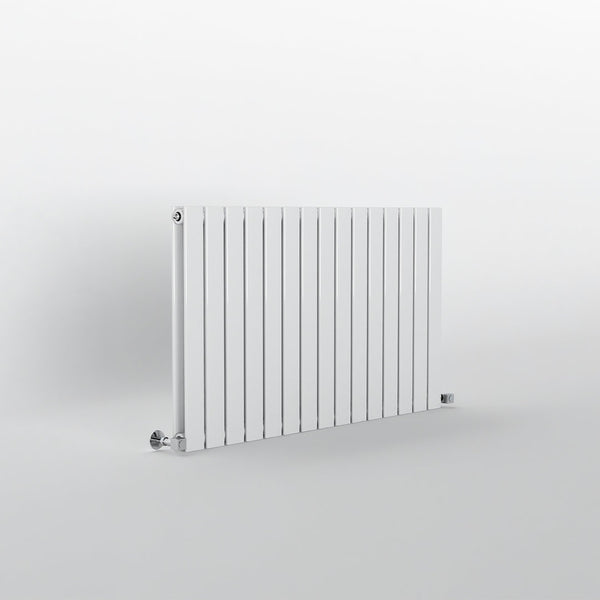 White Flat Panel Horizontal Designer Radiator 600 x 1020mm (Double Panel)