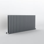 Flat Anthracite Grey Horizontal Designer Radiator