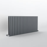 Anthracite Flat Panel Horizontal Designer Radiator 600 x 1428mm (Double Panel)