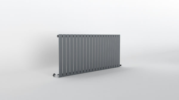 H600mm x W1428mm Single Flat Panel Anthracite Horizontal Designer Radiator