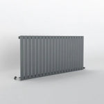 Gray radiator on a white background