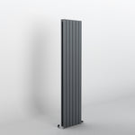 H1600mm x W408mm Double Flat Panel Anthracite Vertical Designer Radiator