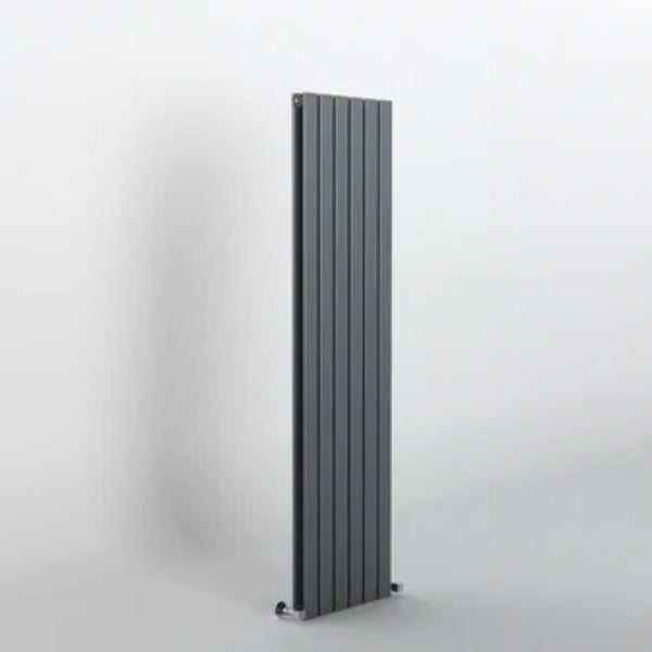 H1600mm x W408mm Double Flat Panel Anthracite Vertical Designer Radiator