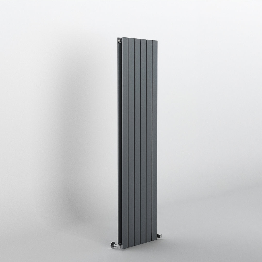 Anthracite Flat Panel Vertical Designer Radiator 1600 x 408mm (Double Panel)