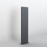 Anthracite Flat Panel Vertical Designer Radiator 1600 x 408mm (Double Panel)