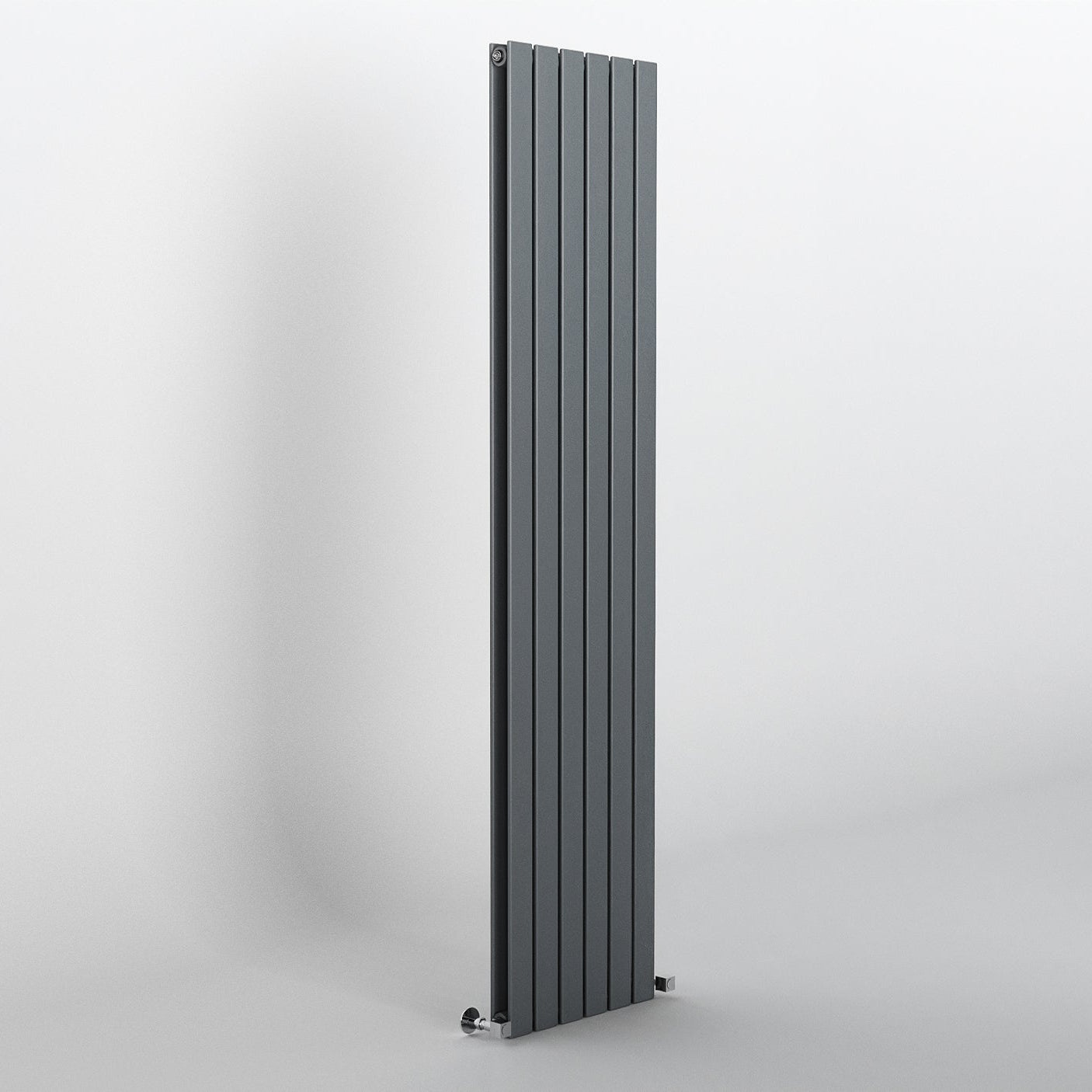 Flat Anthracite Grey Vertical Designer Radiator