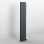 H1800mm x W408mm Double Flat Panel Anthracite Vertical Designer Radiator