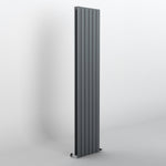 Anthracite Flat Panel Vertical Designer Radiator 1800 x 408mm (Double Panel)