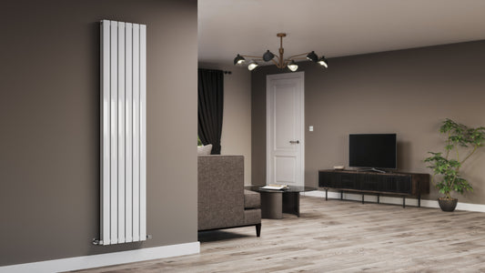 Flat White Vertical Designer Radiator