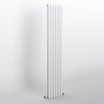 White Flat Panel Vertical Designer Radiator 1800 x 408mm (Double Panel)