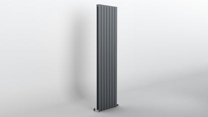 H1800mm x W476mm Double Flat Panel Anthracite Vertical Designer Radiator