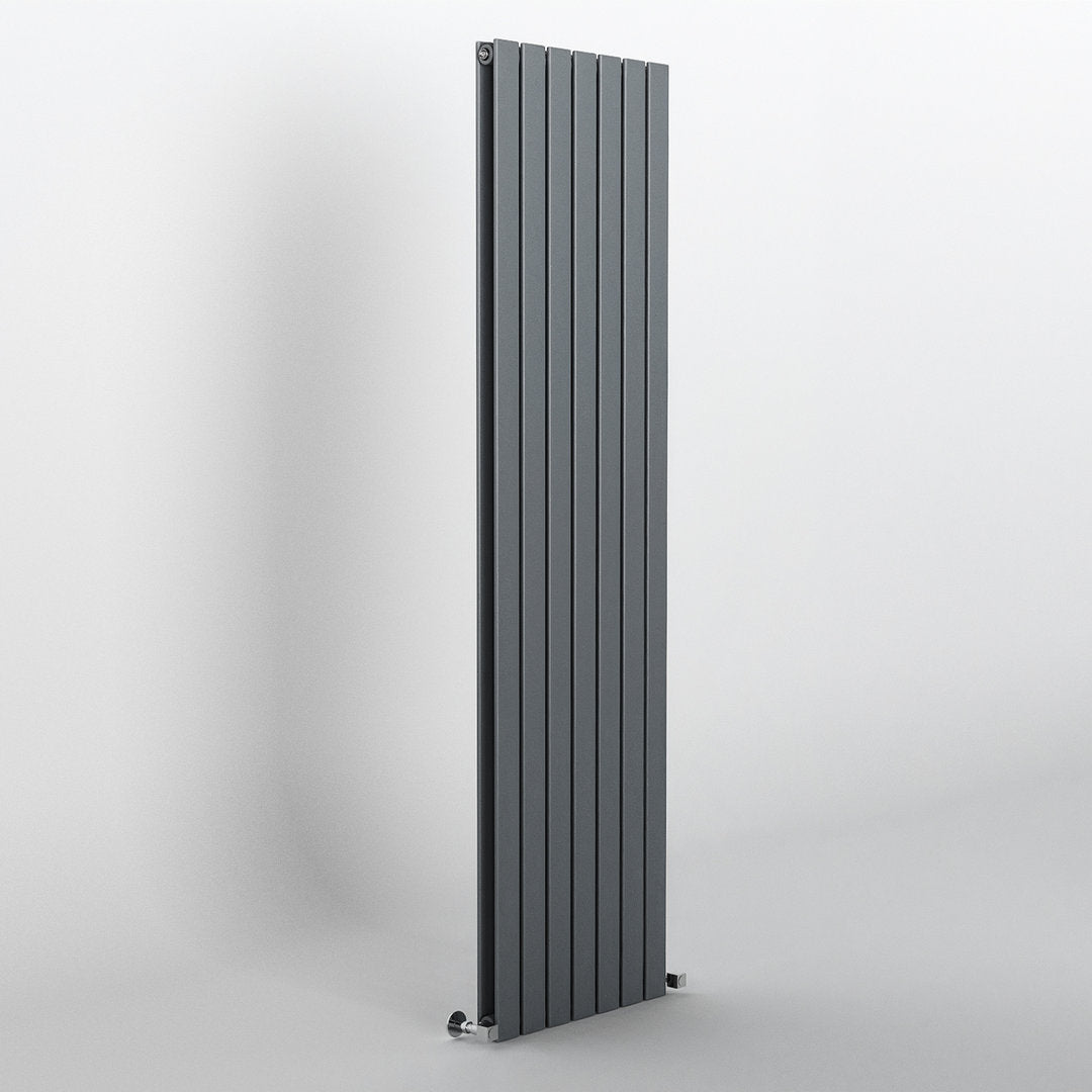 Anthracite Flat Panel Vertical Designer Radiator 1800 x 476mm (Double Panel)
