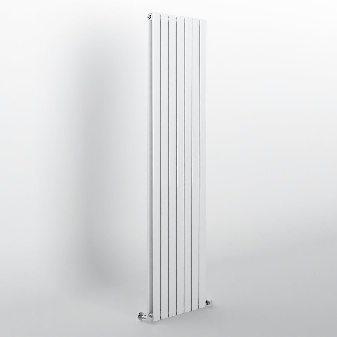 White Flat Panel Vertical Designer Radiator 1800 x 476mm (Double Panel)