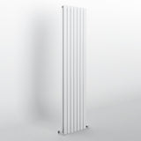 White Flat Panel Vertical Designer Radiator 1800 x 476mm (Double Panel)