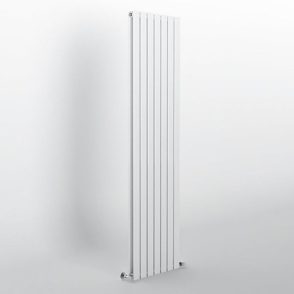 White Flat Panel Vertical Designer Radiator 1800 x 476mm (Double Panel)