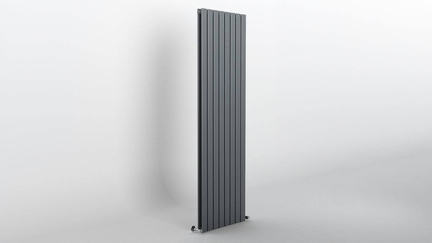 H1800mm x W544mm Double Flat Panel Anthracite Vertical Designer Radiator