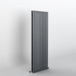 Oval Anthracite Grey Vertical Designer Radiator